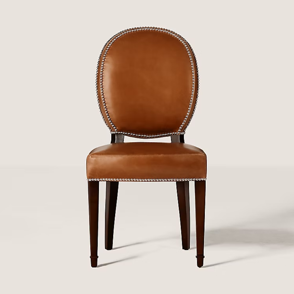 Viljandi Backrest Leather Dining Chair