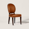 Viljandi Backrest Leather Dining Chair