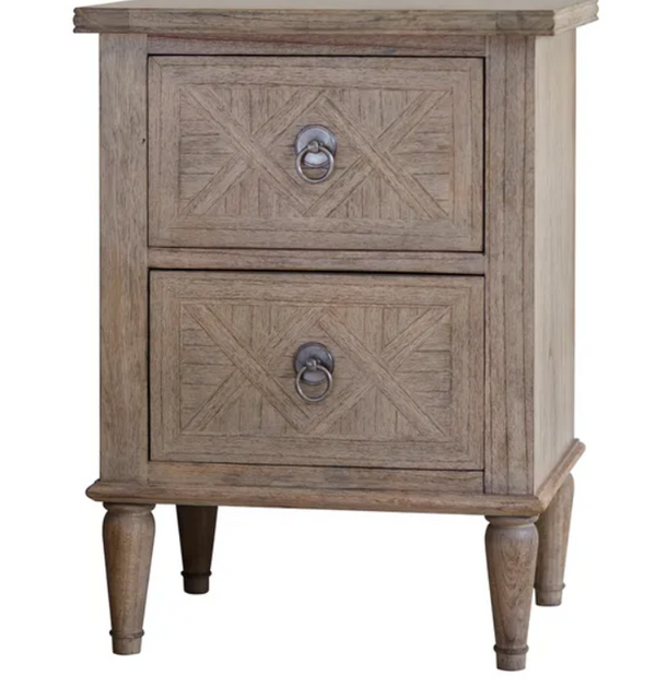 Vilnius Mango Wood Hand craved Bed Side Table