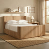 Viola Fluted Solid Wood Shelter Bed - All Sizes