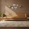 Viola Luxury Chesterfield Leather 4- Seater Sofa