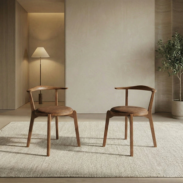 Viola Solid Teakwood Round Dining Table Set – 4 Seater, 6 Seater – All Sizes