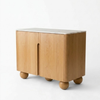 Viseu Solid Wood & Marble Chest Of Drawer