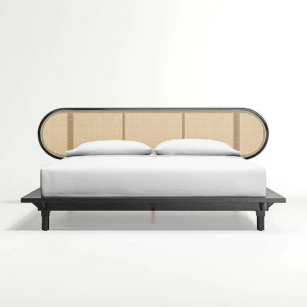 Waco Solid Acacia Wood Curve Bed-All Sizes