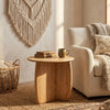 Weipa Oak Wood Round End Table