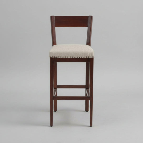wooden cafe stool, wood cafe stool