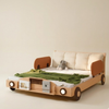 Wheel Nest Solid Wood Kids Soft Bed