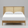 Wichita Luxury Solid Wood Rattan Bed - All Sizes