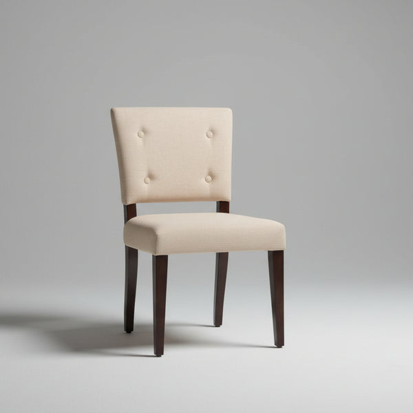 Wiluna Sheesham Wood & Fabric Dining Chair