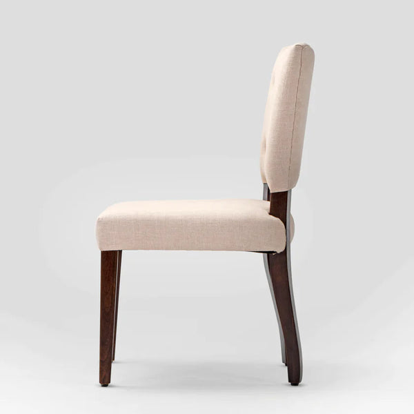 Wiluna Sheesham Wood & Fabric Dining Chair