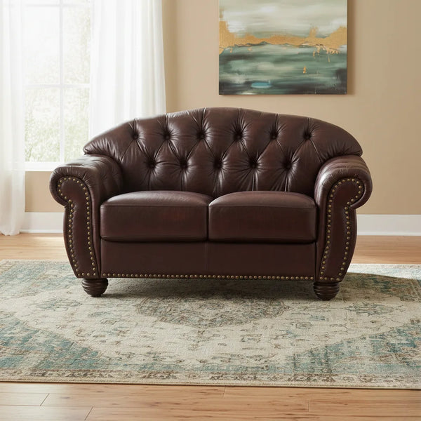 Windsor Crest 2 Seater Leather Sofa