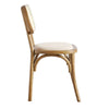 Classic Set Of 2 Rattan Solid Wood Dining Chair - Natural Finish