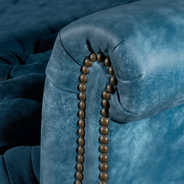 Yangon Chesterfield Leather Sofa