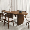 Rattan Modern Solid Acacia Wood Dining Table Set - 4 Seater, 6 Seater - All Sizes