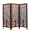 Rajasthani Carved Solid WoodHandmade Room Divider In Brown Colour