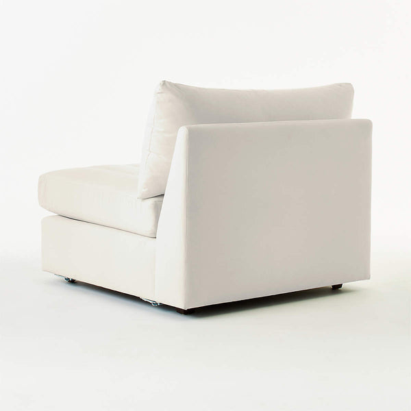 Cotton Performance Fabric Accent Chair - White