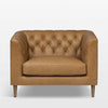 Huston Chesterfield Leather 1 Seater Sofa Chair