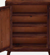 Sheesham Wood Living Room Shoe Cabinet In Provincial Teak Finish