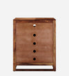 Classic Sheesham Wood Shoe Cabinet In Provincial Teak Finish