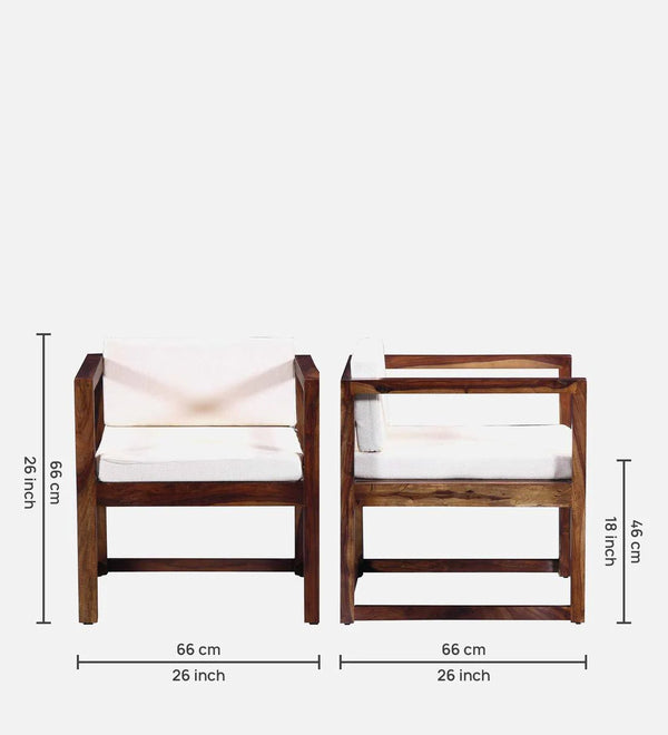 ClassicSheesham Wood Arm Chair In Provincial Teak Finish