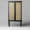 Petra Rattan Bar Cabinet