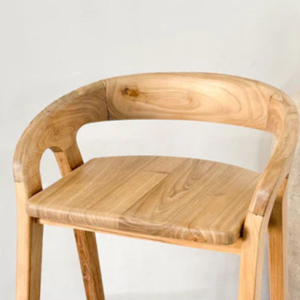 Antalya Modern Wooden Bar Stool