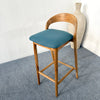 Antalya Modern Wooden Bar Stool With Cushion