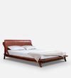 Elite Leather Upholstered Bed In Sheesham Wood - All Sizes