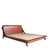 Elite Leather Upholstered Bed In Sheesham Wood - All Sizes