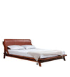 Elite Leather Upholstered Bed In Sheesham Wood - All Sizes