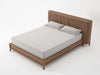 Juniper Designer Fluted Solid Wood Bed With Headboard Storage- All Sizes