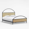Antalya Modern Solid Wood Rattan Arch Bed - All Sizes