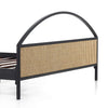 Antalya Modern Solid Wood Rattan Arch Bed - All Sizes
