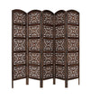Rajasthani Carved Solid WoodHandmade Room Divider In Brown Colour