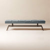Socca Suede & Steel Bench
