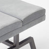 Socca Suede & Steel Bench