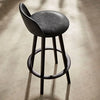 Modern Wooden Bar Chairs with Backs Fabric