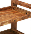 Modern Sheesham Wood Bar Trolley in Rustic Teak Finish