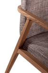 Modern Stylish Solid Teakwood Wood Arm Chair