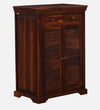 Classic Sheesham Wood Shoe Cabinet In Honey Oak Finish