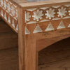 Alessia Carved Solid Wood Moroccan Inspired Bed- All Sizes