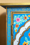 Floral Mango Wood Hand Painted Cabinet