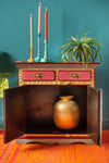 Jaipur Style Hand Painted Mango Wood Cabinet
