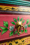 Jaipur Style Hand Painted Mango Wood Cabinet