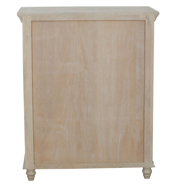 Modern Solid Wood Chest of 3 Drawers in Light Brown Colour