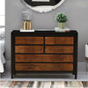 Modern Solid Wood Chest of Drawers in Dual Tone Finish