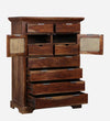Classic Sheesham Wood Chest Of Drawers In Provincial Teak Finish