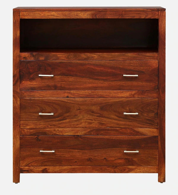 Classic Sheesham Wood Chest Of Drawers In Honey Oak Finish