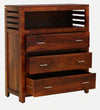 Classic Sheesham Wood Chest Of Drawers In Honey Oak Finish