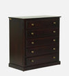 Classic Sheesham Wood Chest Of Drawers In Dark Mahogany Finish